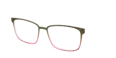 The Olive to Rose Trellis with Champagne Foil - Angle Top Thumbnail - Pair Eyewear
