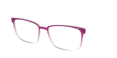 The Pink Ombre Gold Foil Crystal - Angle Top Thumbnail - Pair Eyewear