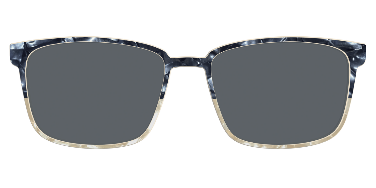 The Polarized Navy to Taupe Pearl Split Sun Top - Front Top Image - Pair Eyewear