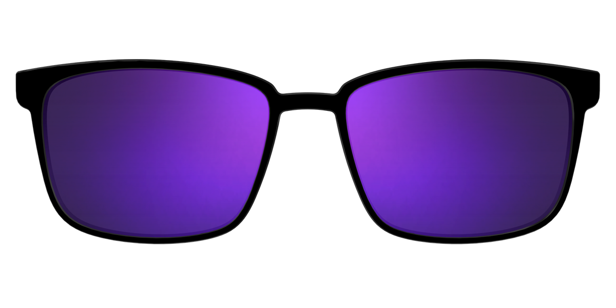 The Polarized Purple Reflective Sun Top - Front Top Image - Pair Eyewear