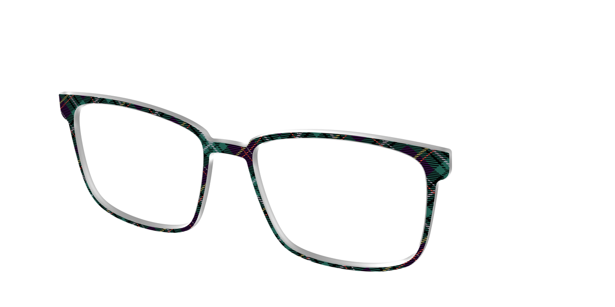 The Tall Tales Tartan - Angle Top Image - Pair Eyewear