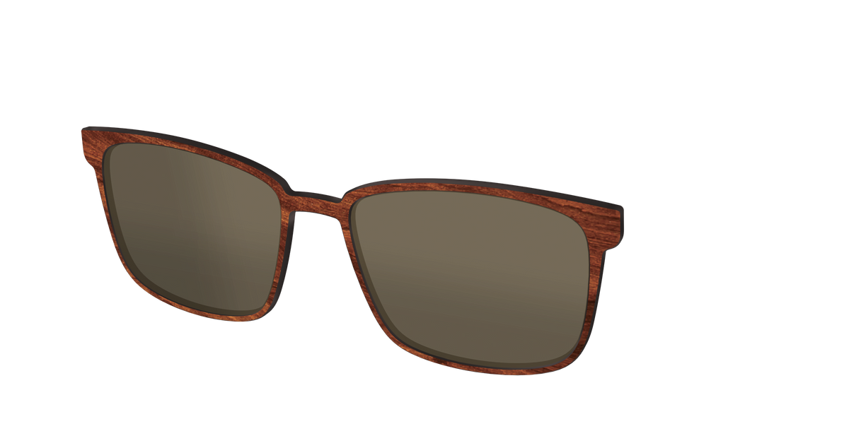 The Polarized Woodgrain Sun Top - Angle Top Image - Pair Eyewear