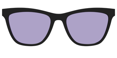 The Black With Celestial Purple Lens - Front Top Thumbnail - Pair Eyewear