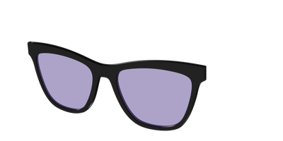 The Black With Celestial Purple Lens - Angle Top Thumbnail - Pair Eyewear