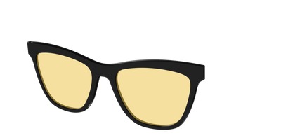The Black With Citrine Yellow Lens - Angle Top Thumbnail - Pair Eyewear