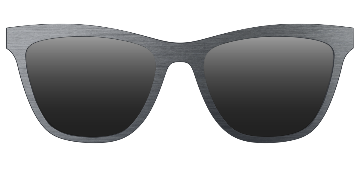 The Polarized Brushed Nickel Sun Top - Front Top Image - Pair Eyewear