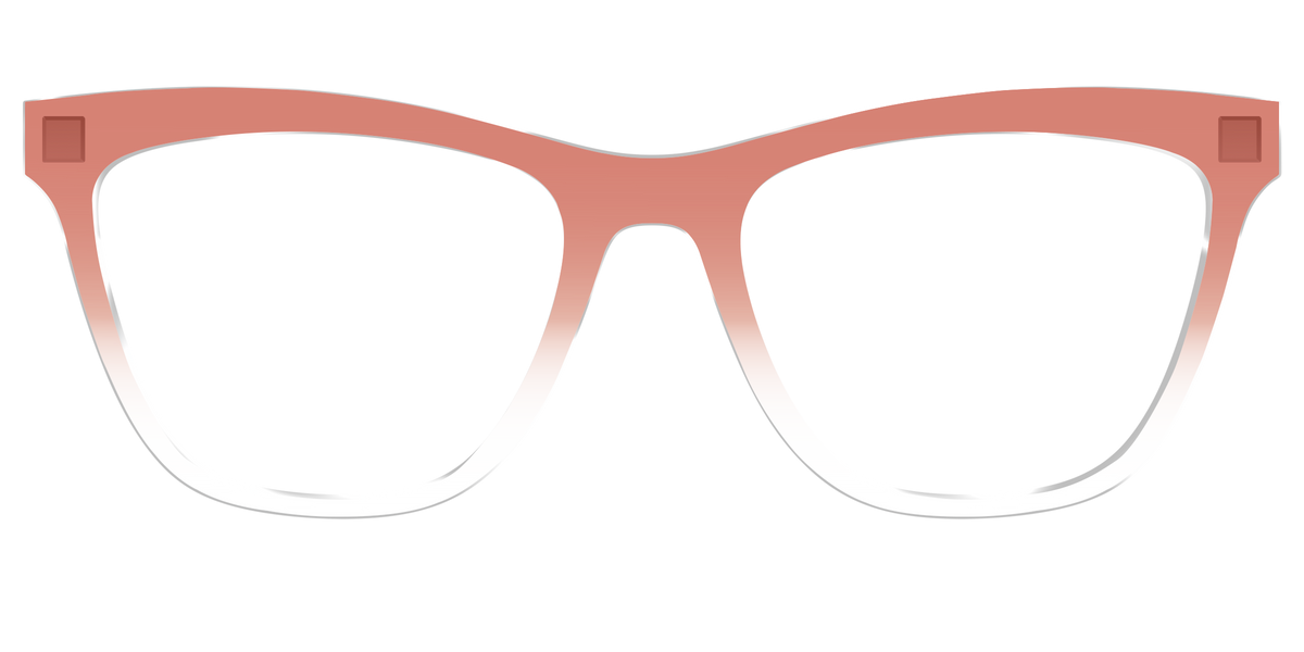 The Burnt Orange Gradient Crystal - Front Top Image - Pair Eyewear