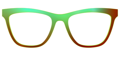 The Chartreuse Ombre - Front Top Thumbnail - Pair Eyewear