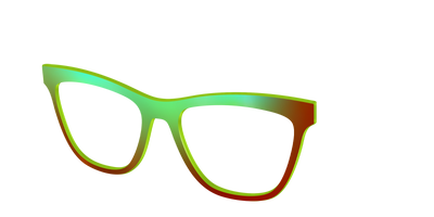The Chartreuse Ombre - Angle Top Thumbnail - Pair Eyewear