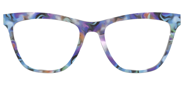 The Harper - Violet Pearlized Gradient Acetate Rose Gold Metal