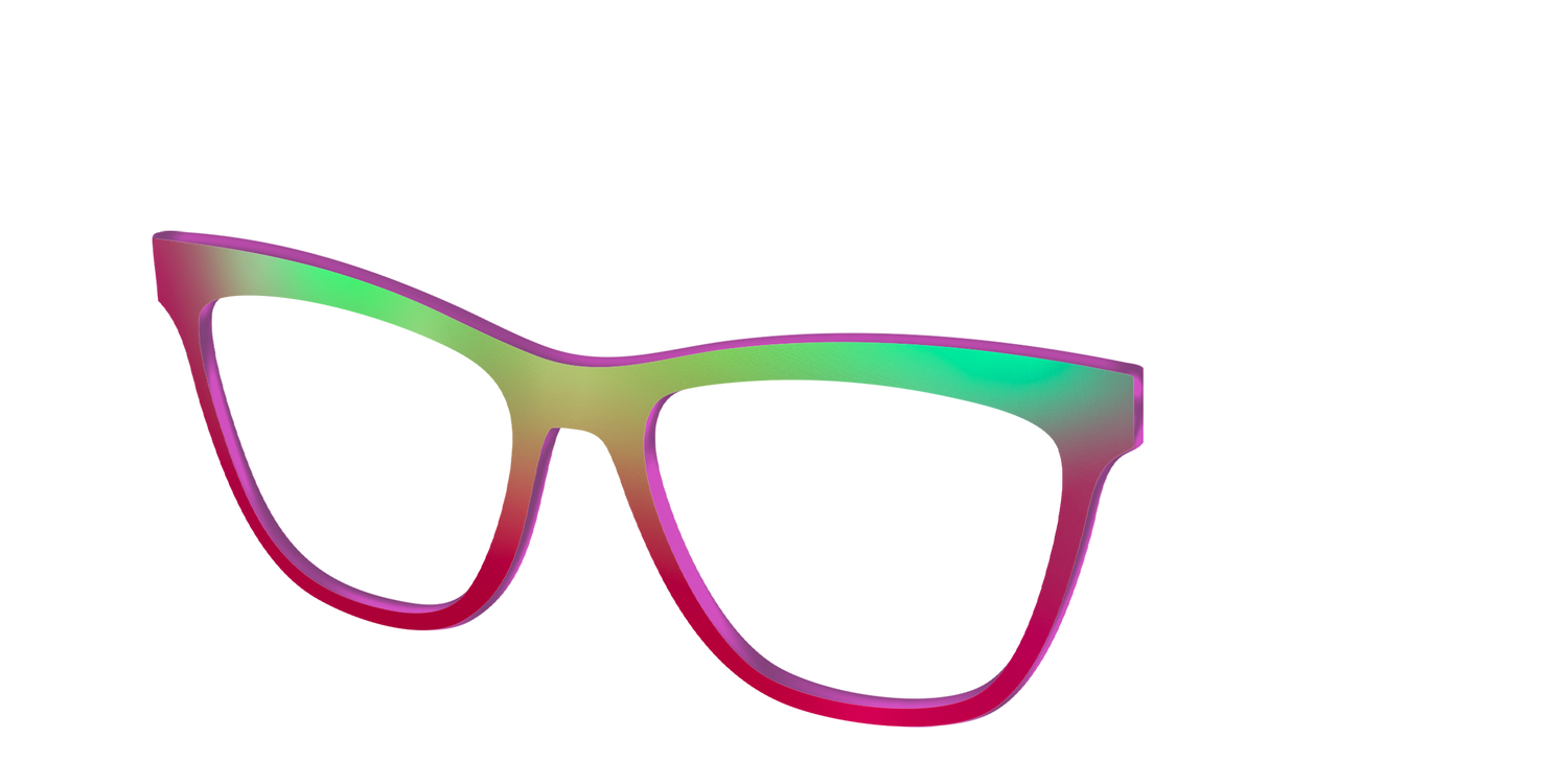 The Guava Ombre - Angle Top Image - Pair Eyewear