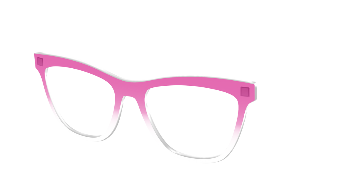 The Magenta Gradient Crystal - Angle Top Image - Pair Eyewear