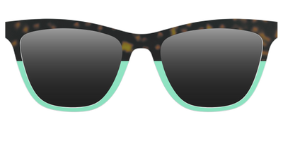 The Polarized Matcha Split Sun Top - Front Top Thumbnail - Pair Eyewear