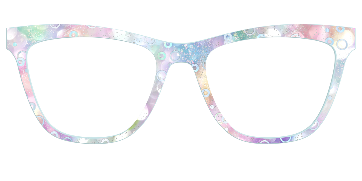 The Mermaid Bokeh with Bubble Glitter - Front Top Image - Pair Eyewear