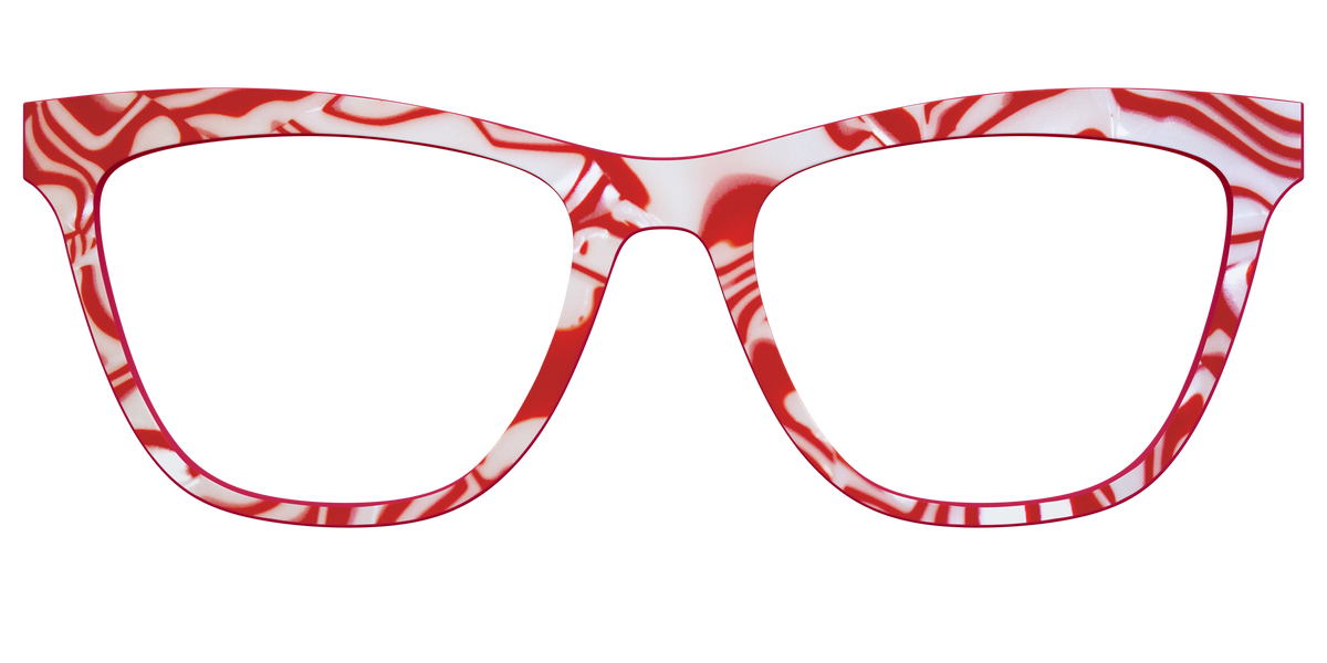 The Peppermint Swirl - Front Top Image - Pair Eyewear