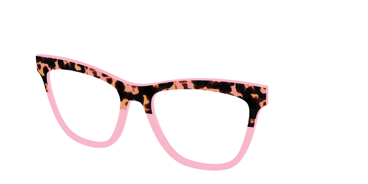 The Punch Tortoise Crystal Split - Angle Top Image - Pair Eyewear