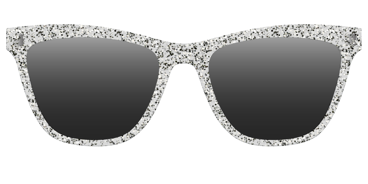The Polarized Silver Sparkle Sun Top - Front Top Image - Pair Eyewear