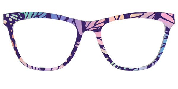 The Harper - Teal Pearlized Gradient Acetate Silver Metal