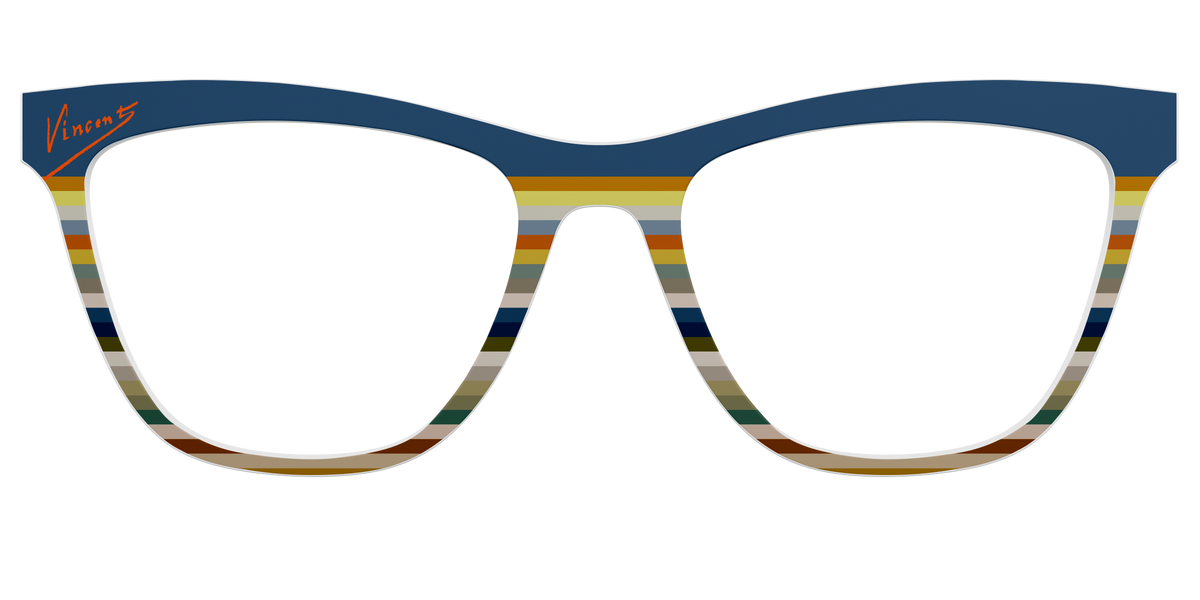 The Vincent Stripes - Front Top Image - Pair Eyewear