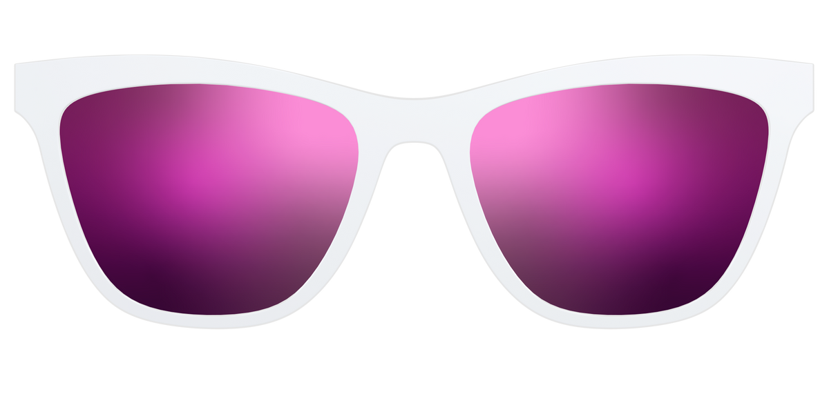 The Polarized White Sun Top - Front Top Image - Pair Eyewear