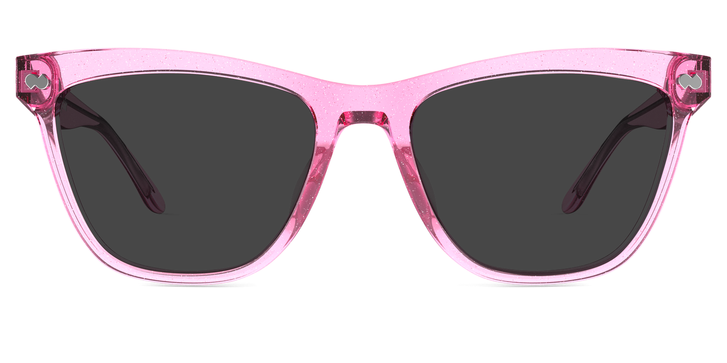 The Harper - Pink Glitter Clear Sun - Carousel1 - Pair Eyewear