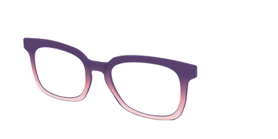 The Acai to Blush Gradient - Angle Top Thumbnail - Pair Eyewear