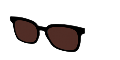 The Black with Brown Golf lens - Angle Top Thumbnail - Pair Eyewear