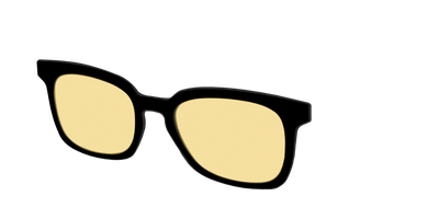 The Black With Citrine Yellow lens - Angle Top Thumbnail - Pair Eyewear