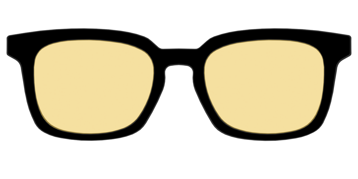The Black with Driving Lens - Front Top Image - Pair Eyewear