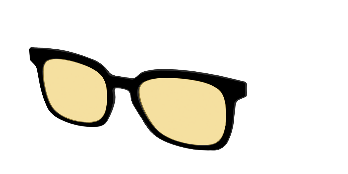 The Black with Driving Lens - Angle Top Image - Pair Eyewear