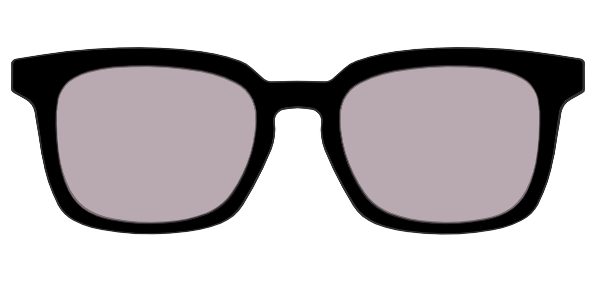 The Black with Gray Gaming lens - Front Top Image - Pair Eyewear