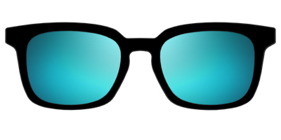 The Polarized Blue Reflective Sun Top - Front Top Thumbnail - Pair Eyewear