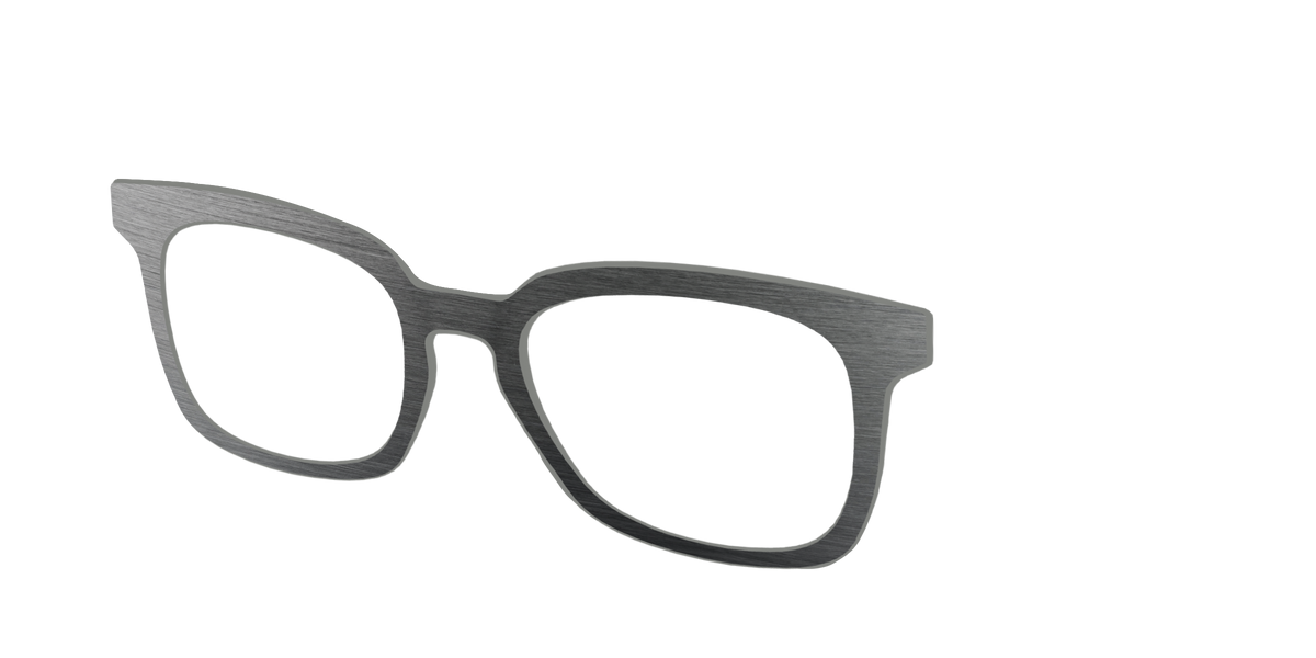 The Brushed Nickel - Angle Top Image - Pair Eyewear