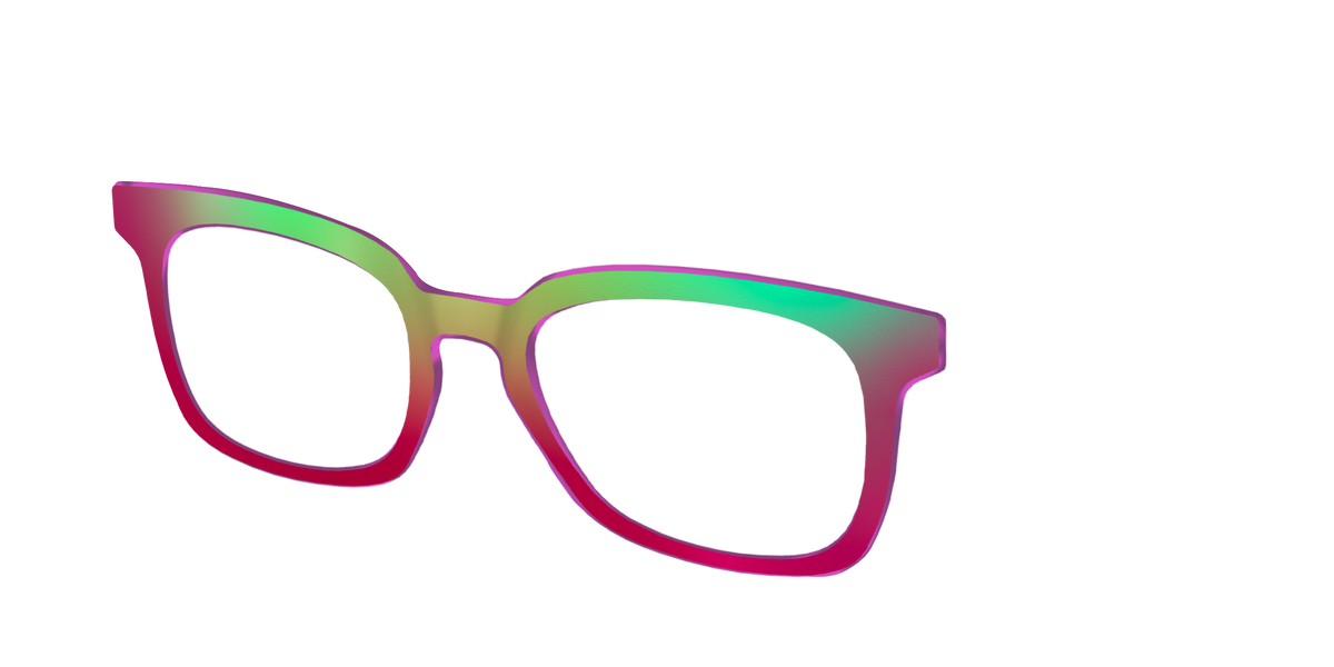 The Guava Ombre - Angle Top Image - Pair Eyewear