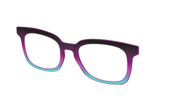 The Licorice to Seafoam Gradient - Angle Top Thumbnail - Pair Eyewear