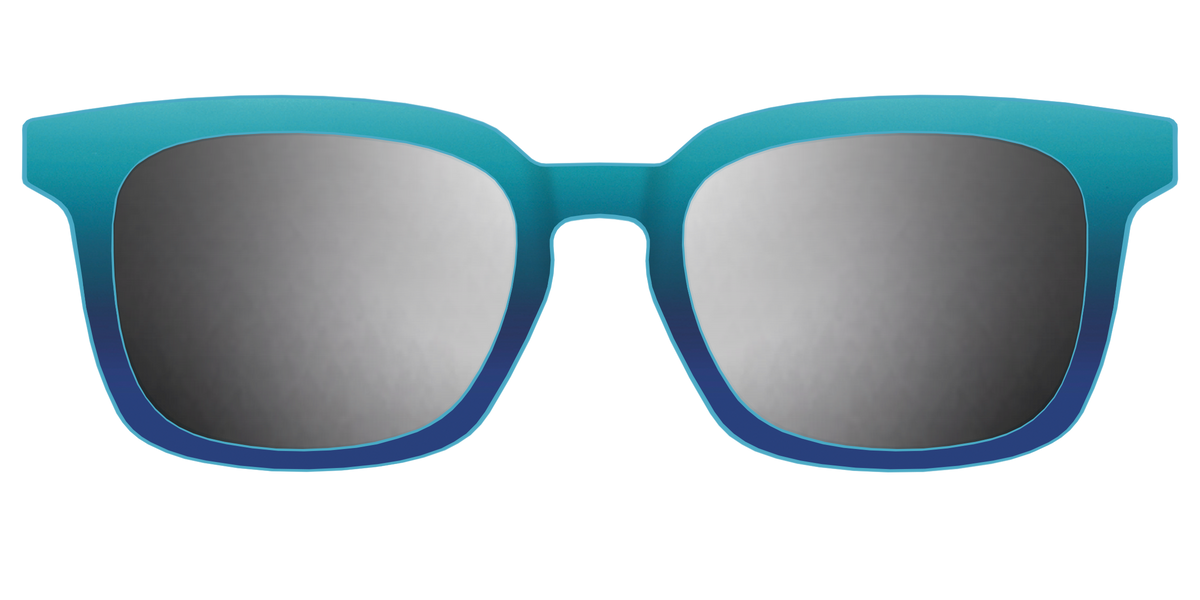 The Polarized Ocean Blue Sun Top - Front Top Image - Pair Eyewear
