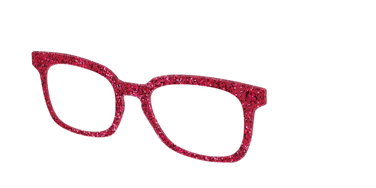 The Ruby Sparkle - Angle Top Image - Pair Eyewear
