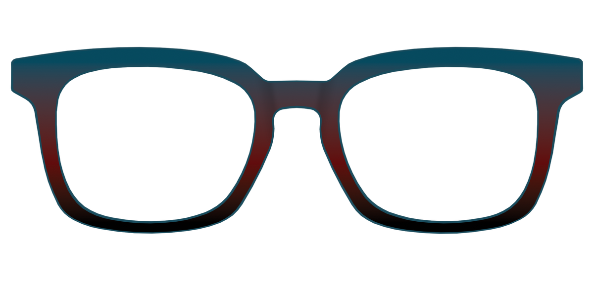 The Teal to Espresso Gradient - Front Top Image - Pair Eyewear