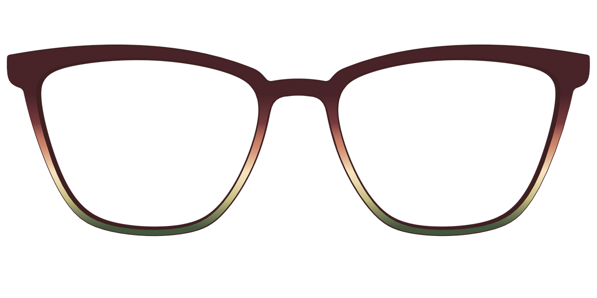 The Acorn to Moss Gradient - Front Top Image - Pair Eyewear