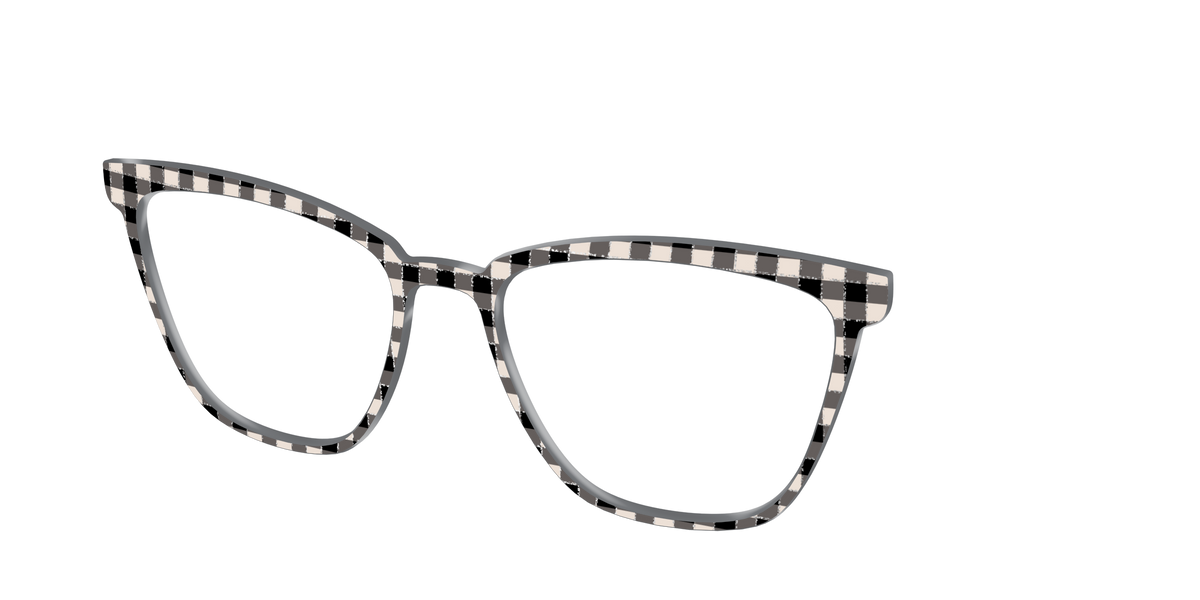 The Black Buffalo Check with Glitter - Angle Top Image - Pair Eyewear