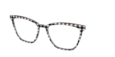 The Black Buffalo Check with Glitter - Angle Top Thumbnail - Pair Eyewear