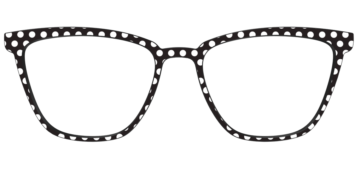 The Black Polka Dots - Front Top Image - Pair Eyewear