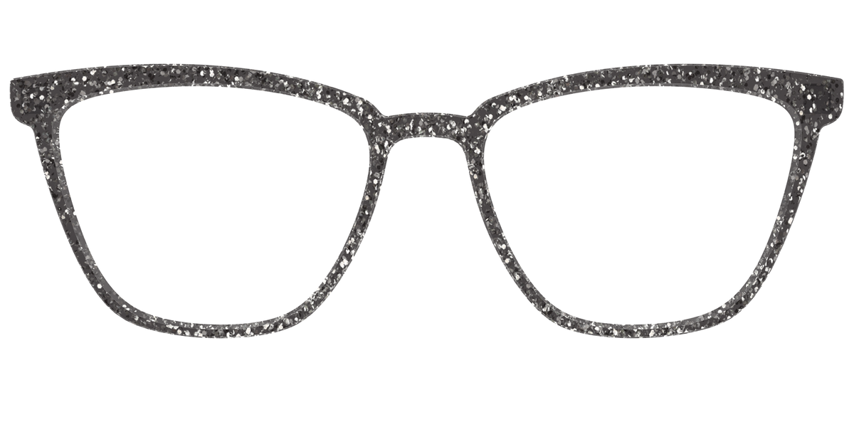 The Black Sparkle - Front Top Image - Pair Eyewear