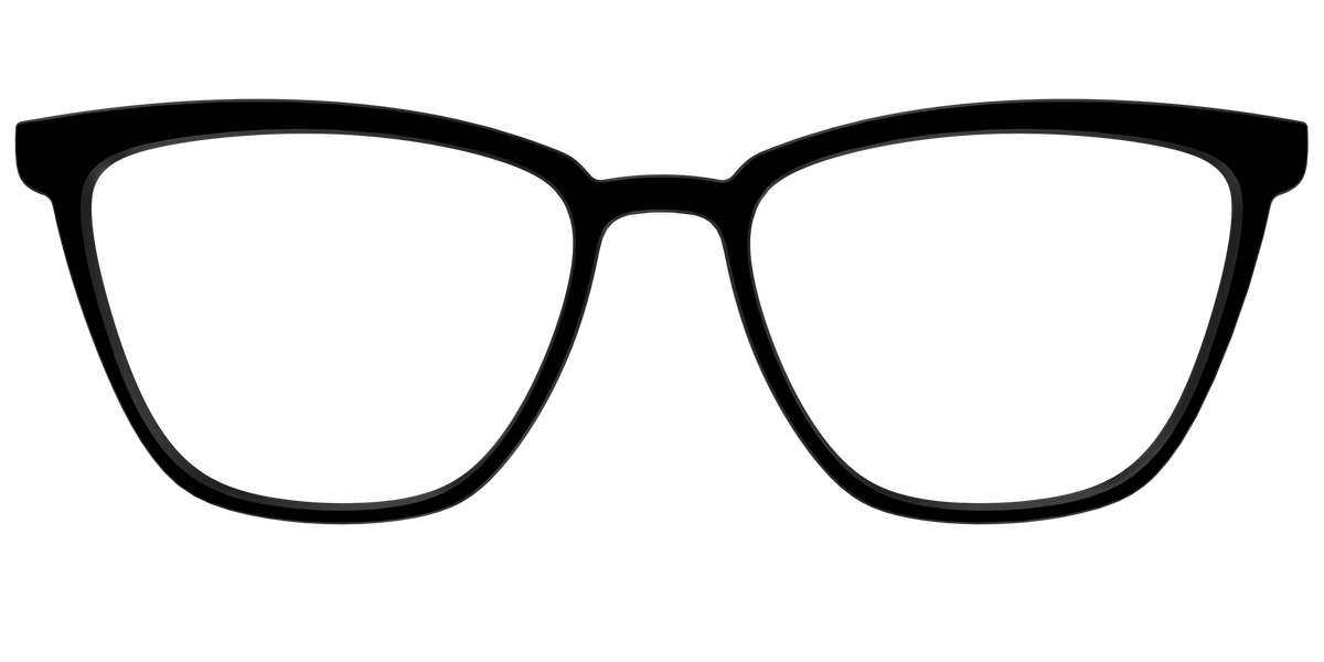 The Black - Front Top Image - Pair Eyewear