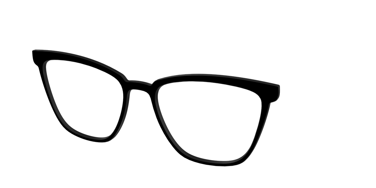 The Black - Angle Top Image - Pair Eyewear