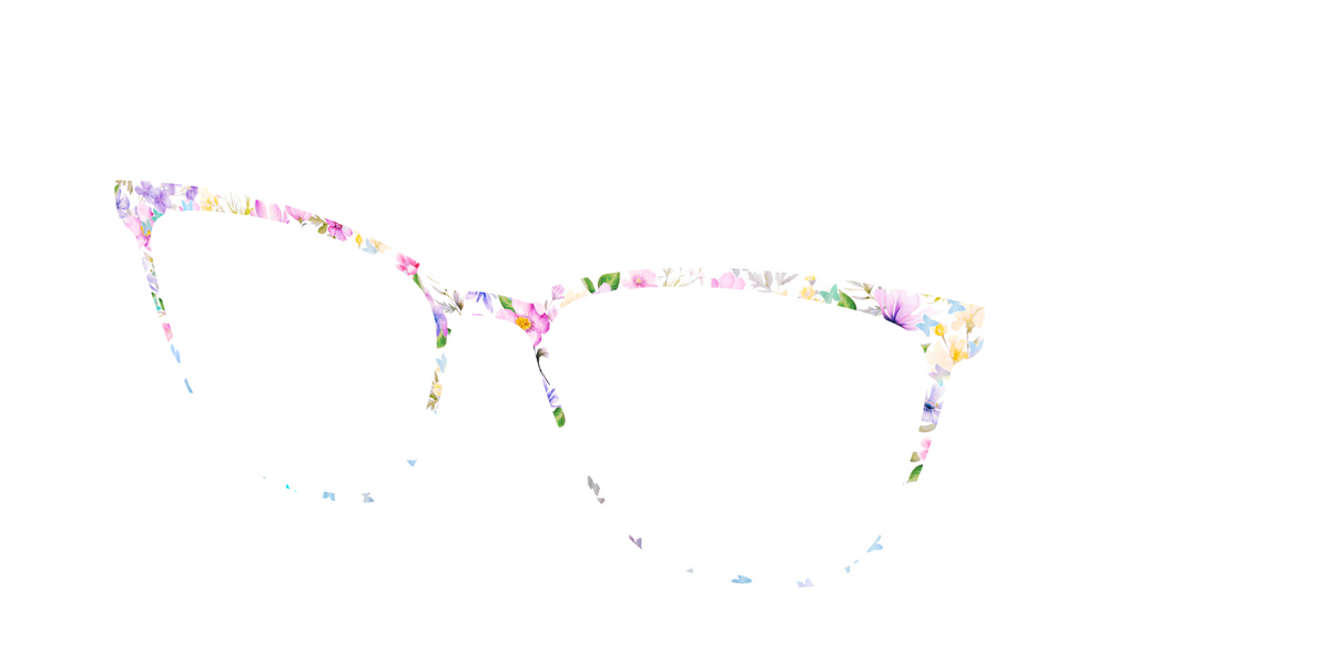 The Delicate Flower Crown with Butterfly Glitter - Angle Top Image - Pair Eyewear