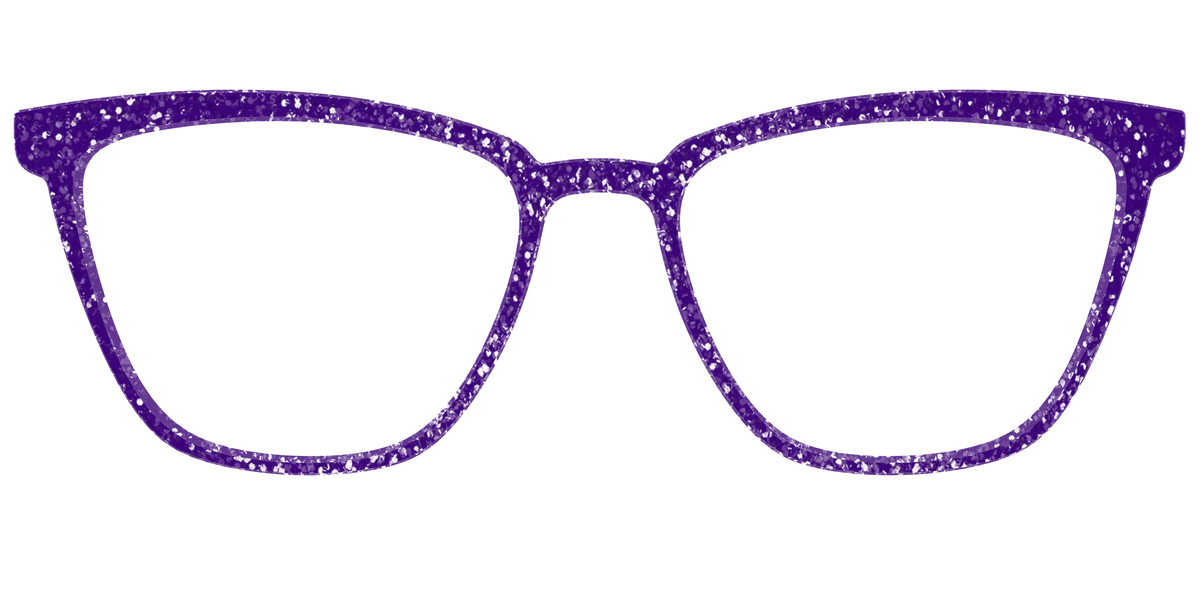 The Electric Purple Sparkle - Front Top Image - Pair Eyewear