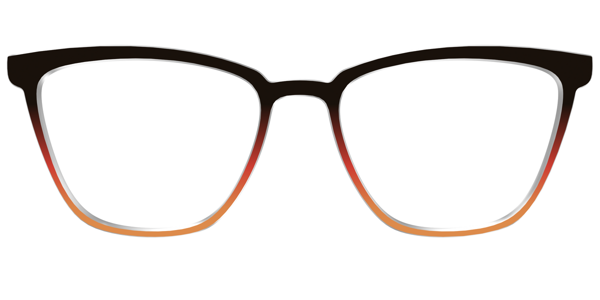 The Espresso to Pumpkin Gradient - Front Top Image - Pair Eyewear