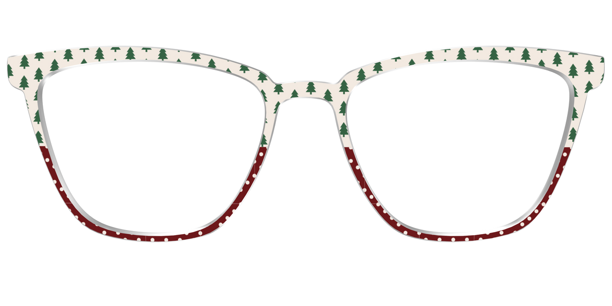 The Evergreen Pin Dot Split - Front Top Image - Pair Eyewear