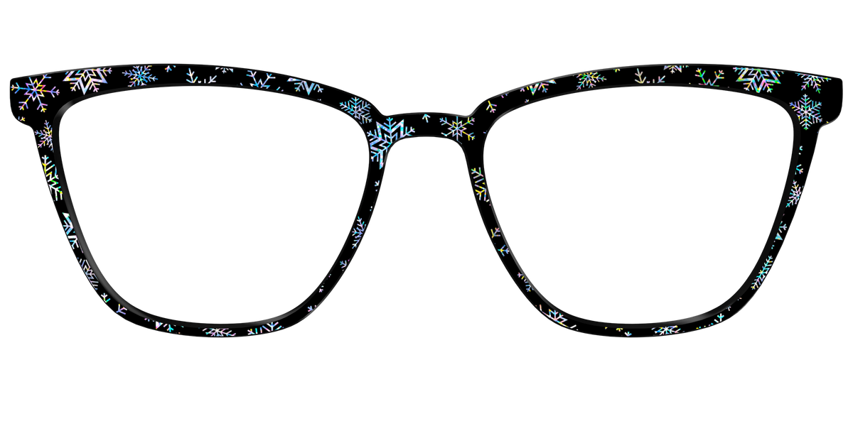 The Holographic Snowflakes - Front Top Image - Pair Eyewear